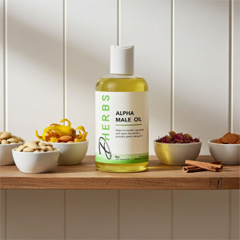 Alpha Male Oil (4 oz) - Massage Oil for Male Genitalia (Penis and Testicles)