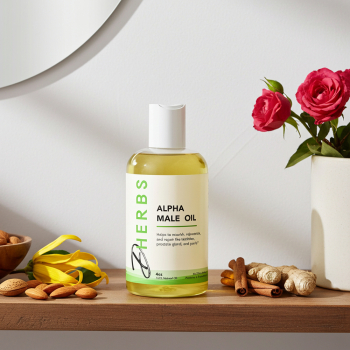 Alpha Male Oil (4 oz) - Massage Oil for Male Genitalia (Penis and Testicles)