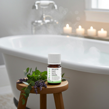 Breathe Easy Bath Drops - Aromatherapy for Respiratory Health