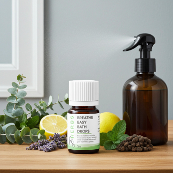 Breathe Easy Bath Drops - Aromatherapy for Respiratory Health