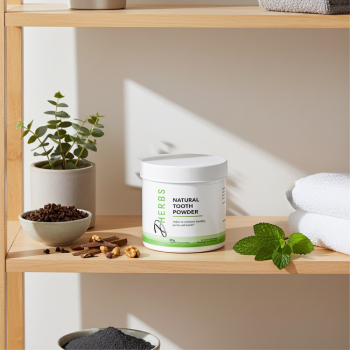 Natural Tooth Powder - Herbal Tooth Powder for Healthy Teeth and Gums