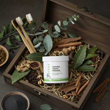 Natural Tooth Powder - Herbal Tooth Powder for Healthy Teeth and Gums