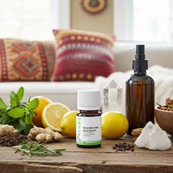 Rejuvenating Bath Drops - Aromatherapy Drops for Energy