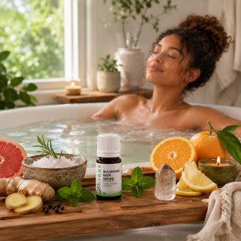 Rejuvenating Bath Drops - Aromatherapy Drops for Energy