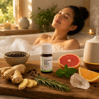 Rejuvenating Bath Drops - Aromatherapy Drops for Energy