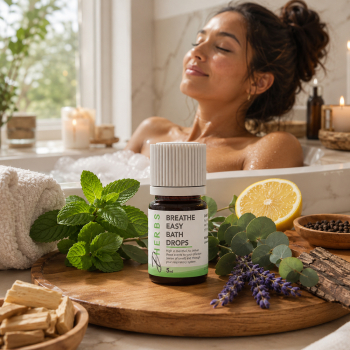 Breathe Easy Bath Drops - Aromatherapy for Respiratory Health