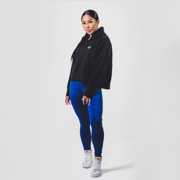 Black Hoodie - Cropped Athletic Hoodie