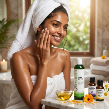 Face and Body Oil (8 oz) - Face and Body Oil for Dry Skin