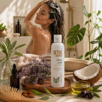 Detox Shampoo - Clary Sage - Hair Detox Shampoo with Clary Sage