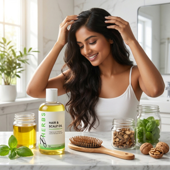 Hair & Scalp Oil - Herbal Hair Oil for Natural Hair Treatment