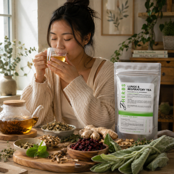Lungs & Respiratory Tea - Herbal Tea for Lungs - Lung Support Tea