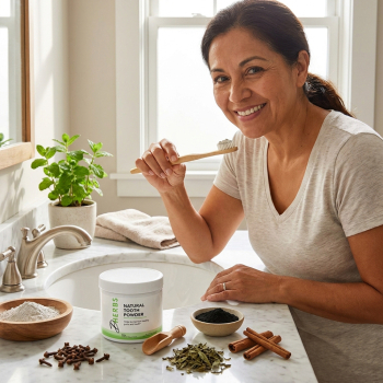 Natural Tooth Powder - Herbal Tooth Powder for Healthy Teeth and Gums