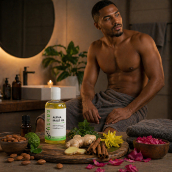 Alpha Male Oil (4 oz) - Massage Oil for Male Genitalia (Penis and Testicles)