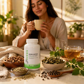 Bowel Motion - Natural Supplement for Regular Bowel Movements (100 Capsules)