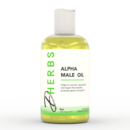 Alpha Male Oil (4 oz) - Massage Oil for Male Genitalia (Penis and Testicles)