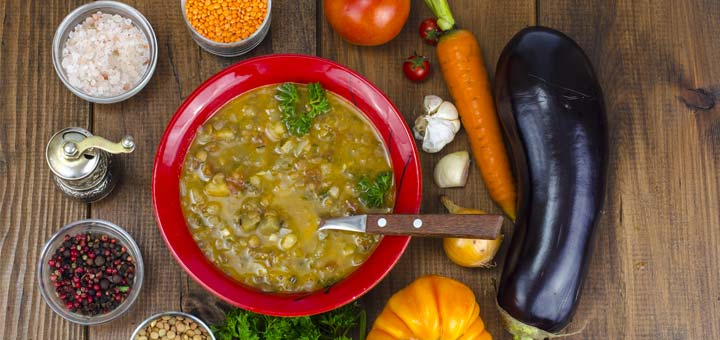 Eggplant and Lentil Stew