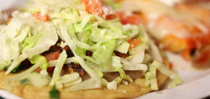 Raw Vegan Tostada With Raw Taco Meat