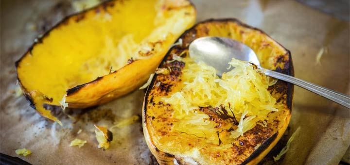 Baked Spaghetti Squash That Is Vegan And Keto