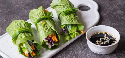 Crunchy Raw Romaine Wraps