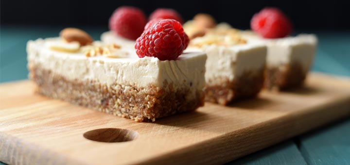 Zesty Raw Orange Cheesecake Bars