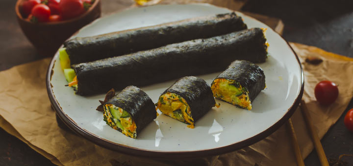 Shiitake Mushroom Sushi - Easy Vegan Sushi Recipe - Rooty Fruity Vegan