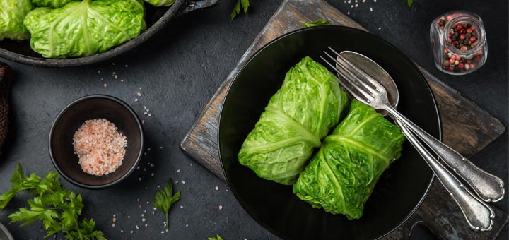 Cabbage Avocado Rolls