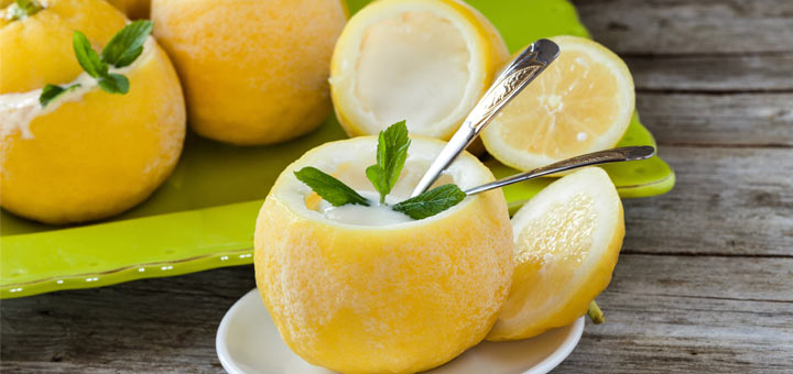 Lemon Ginger Immune-Boosting Sorbet