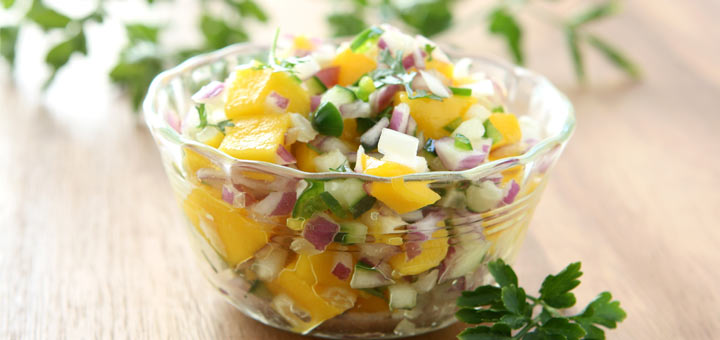 Refreshing Cucumber Peach Salsa