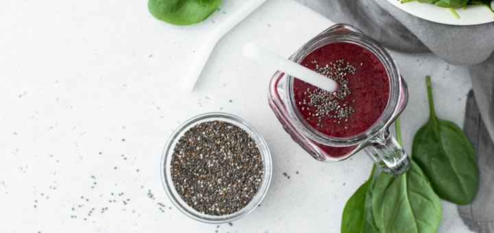 Creamy Blueberry And Veggie Smoothie