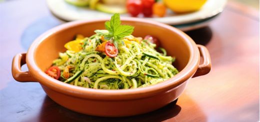 zoodles-with-arugula-pesto