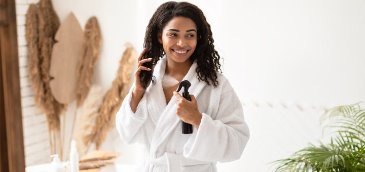 Homemade Lavender Rosemary Hair Detangler