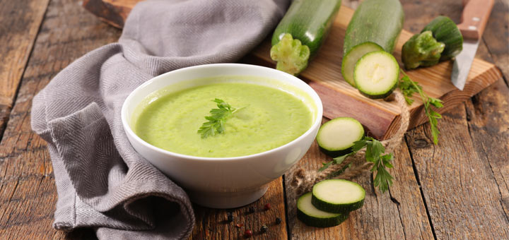 Vegan Zucchini Basil Soup