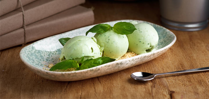 Pineapple Lime Basil Sorbet