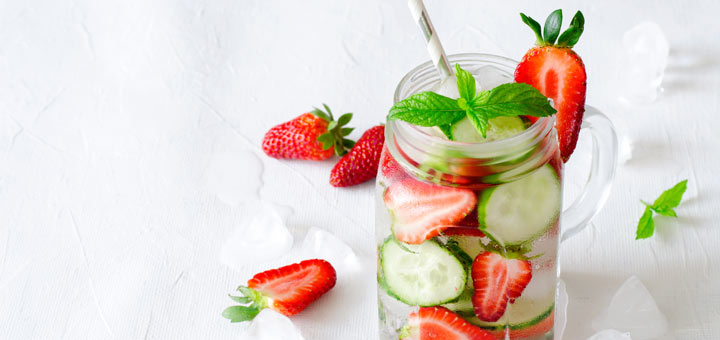 Strawberry Lime Cucumber Water