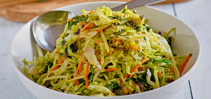 Raw Vegan Cilantro Lime Slaw