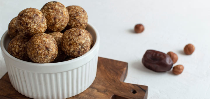 Hazelnut Date Energy Balls